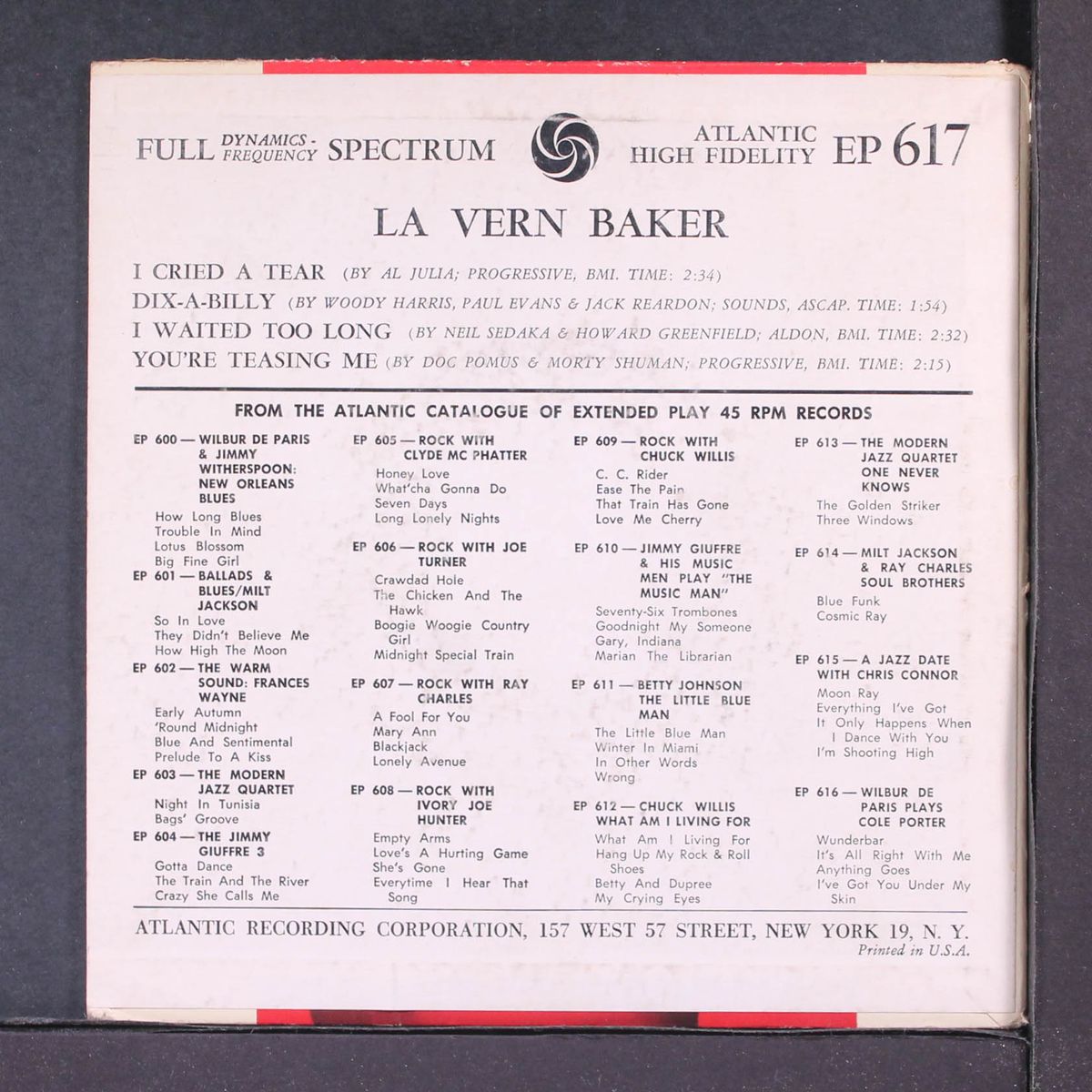 i cried a tear by LAVERN BAKER