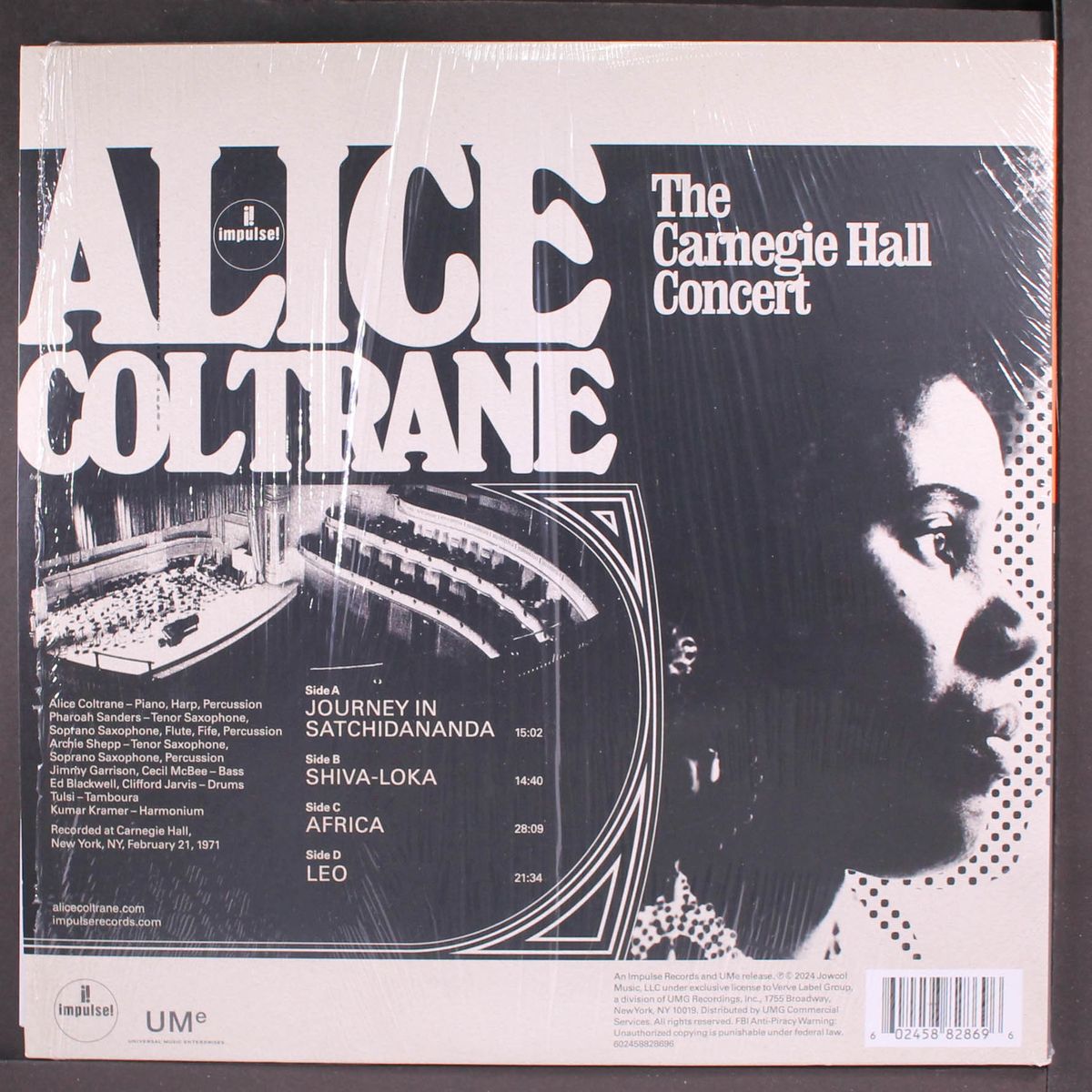 the carnegie hall concert by ALICE COLTRANE