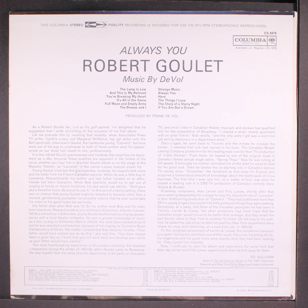 always you by ROBERT GOULET