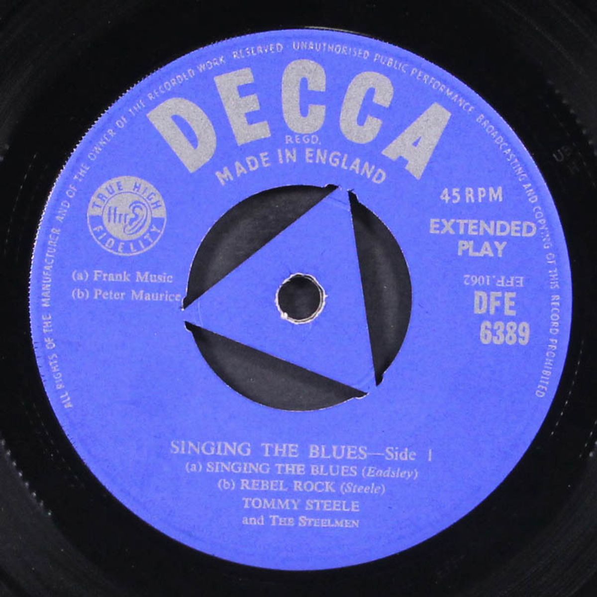 singing the blues by TOMMY STEELE