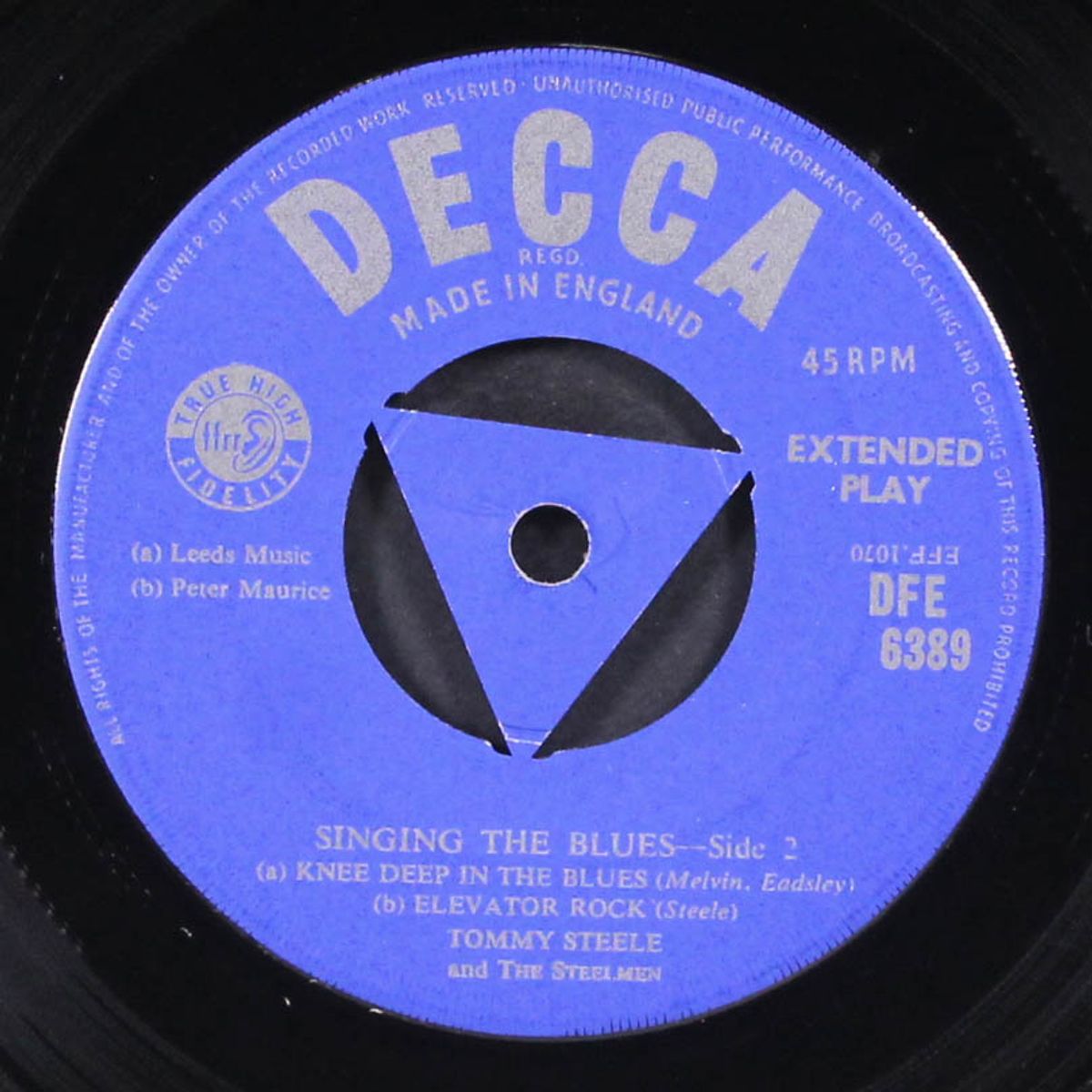 singing the blues by TOMMY STEELE