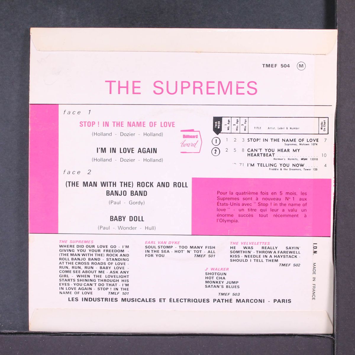 stop! in the name of love by SUPREMES