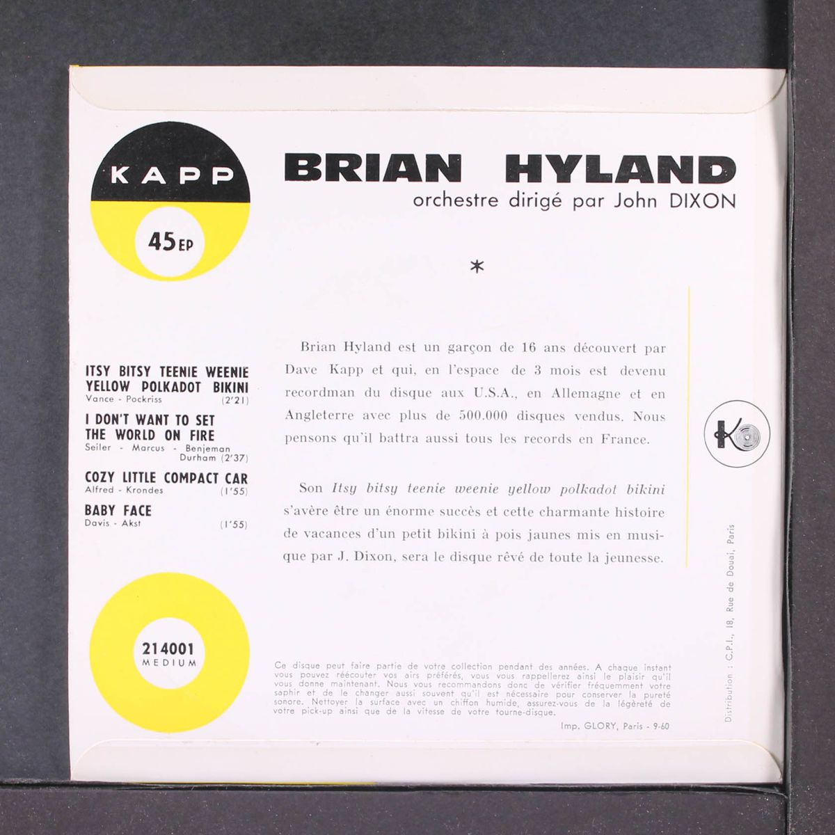 itsy bitsy teenie weenie yellow polka dot bikini by BRIAN HYLAND