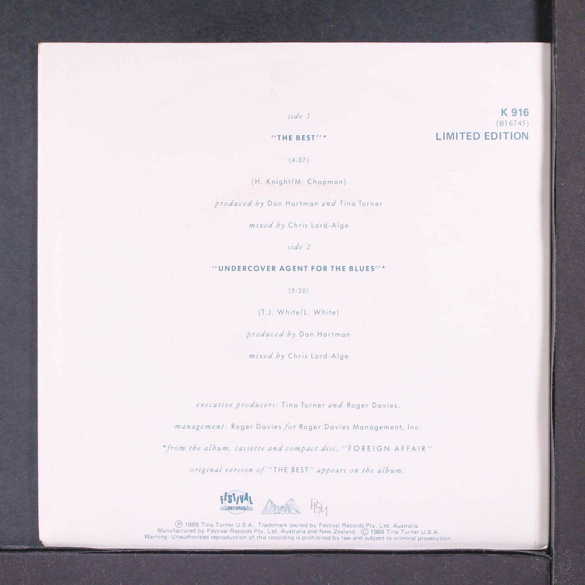 the best by TINA TURNER
