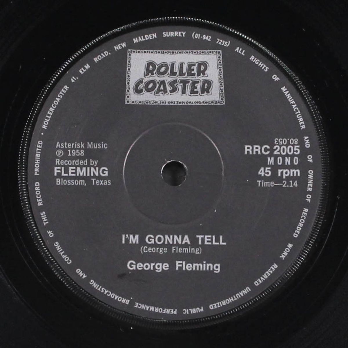 the shake / i'm gonna tell by GEORGE FLEMING