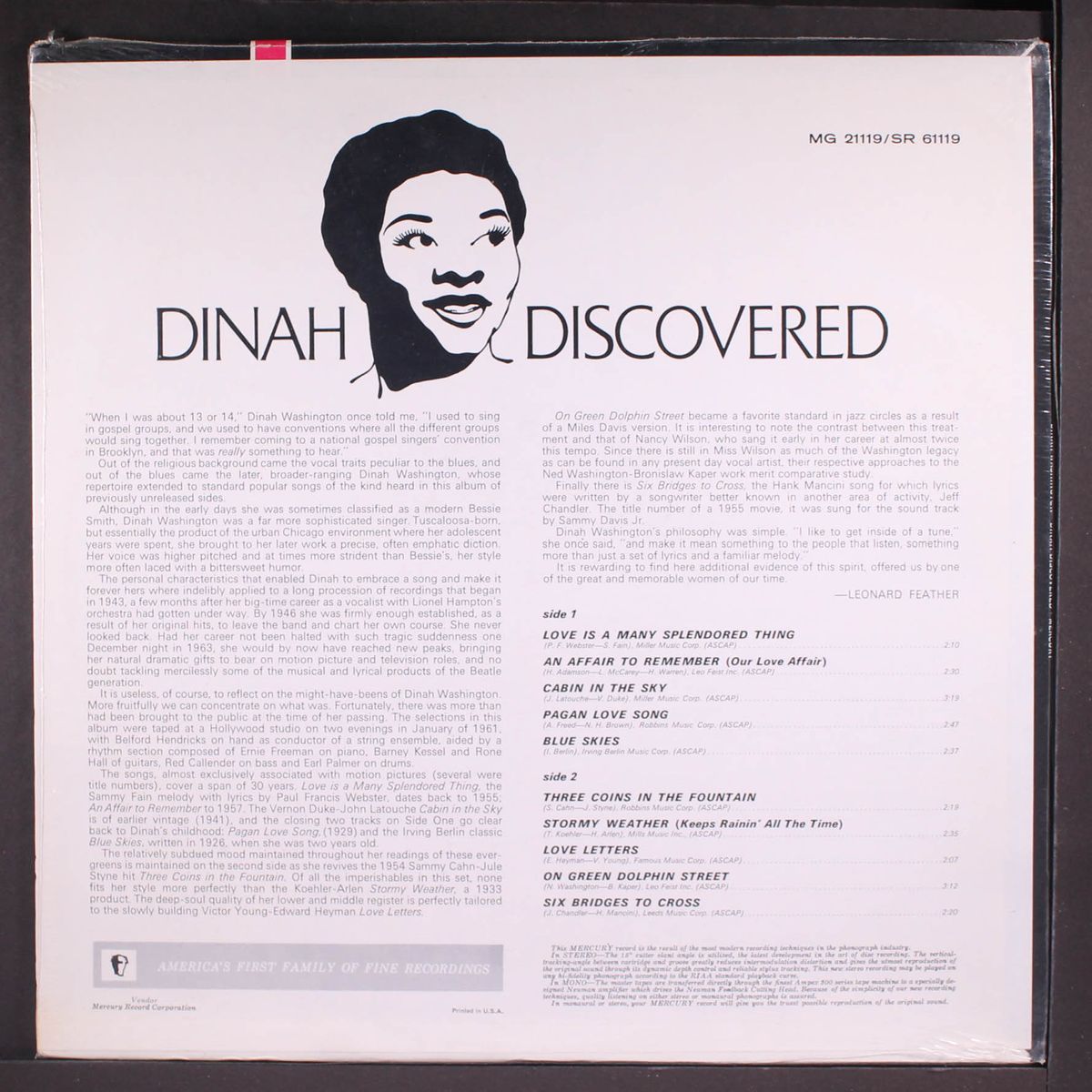 dinah discovered by DINAH WASHINGTON