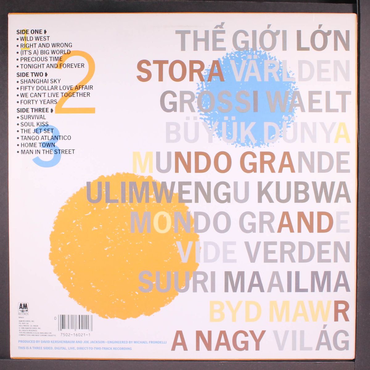 big world by JOE JACKSON