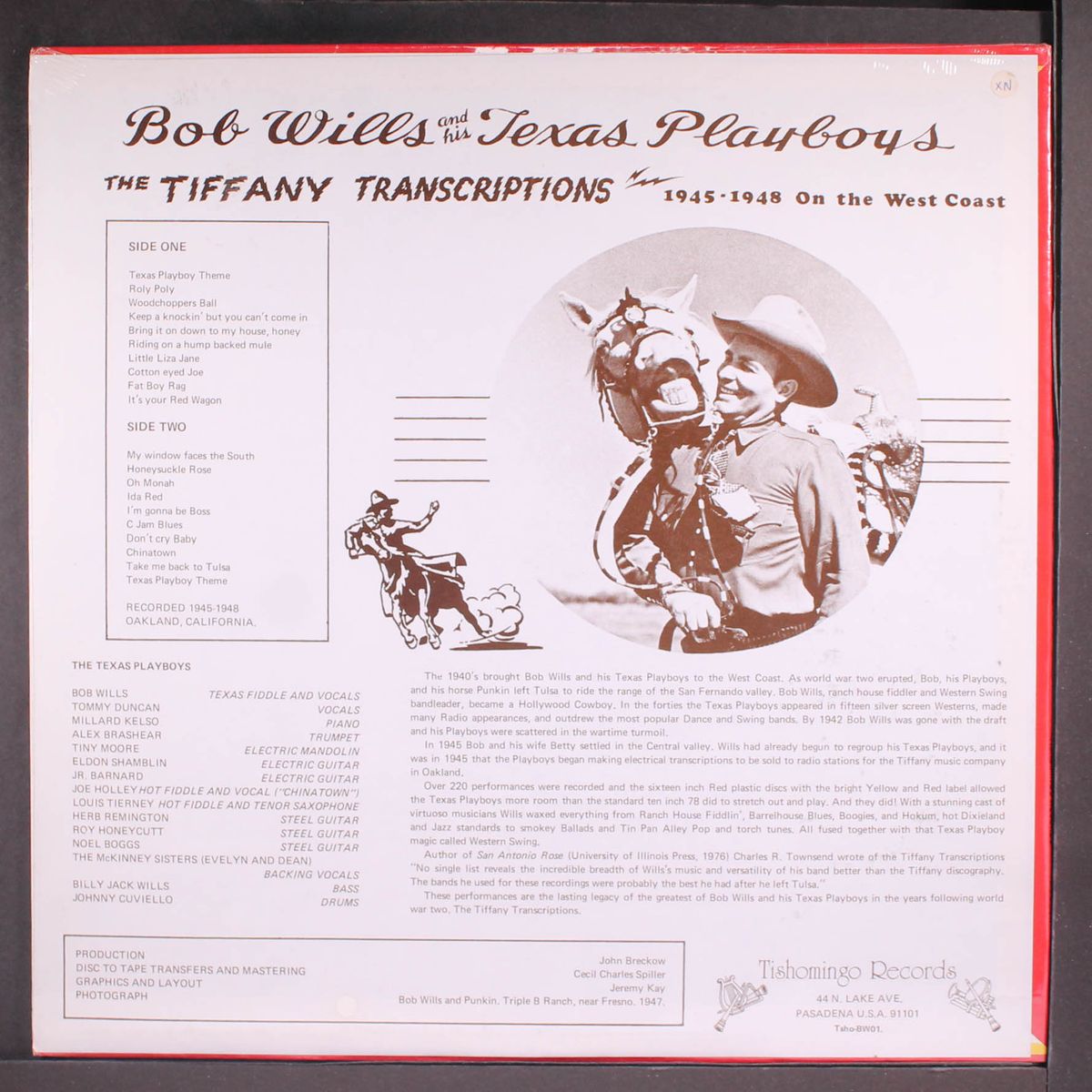 the tiffany transcriptions by BOB WILLS