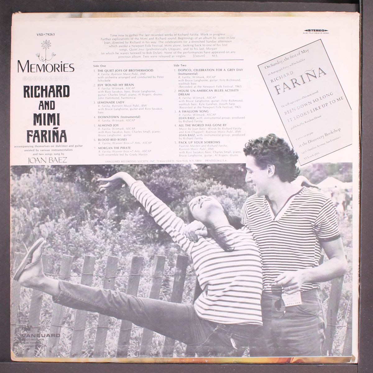 memories by RICHARD & MIMI FARINA