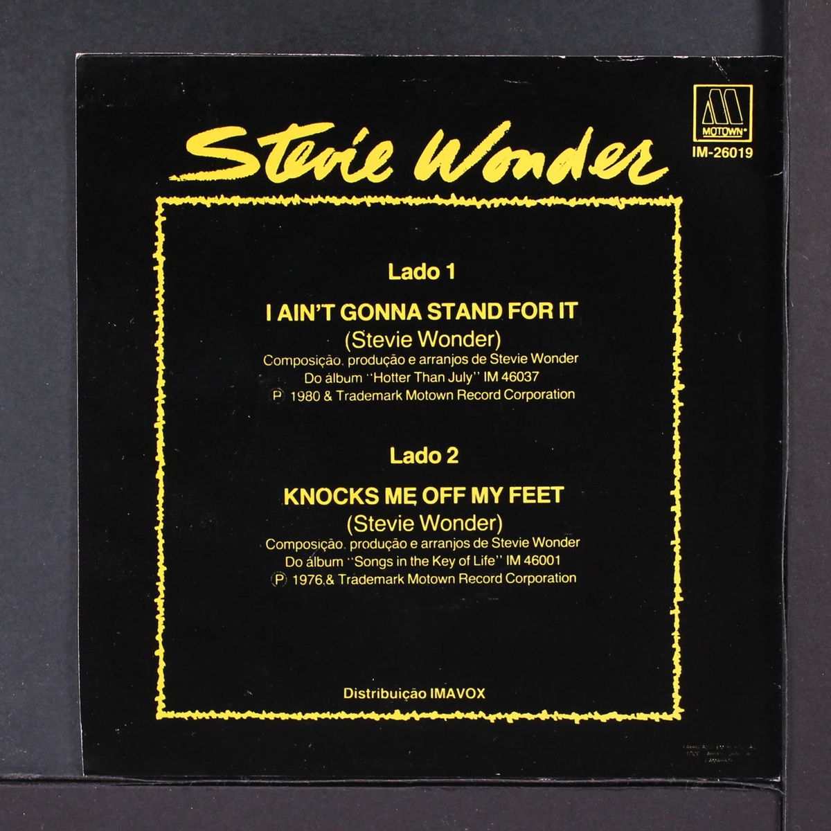 i ain't gonna stand for it by STEVIE WONDER