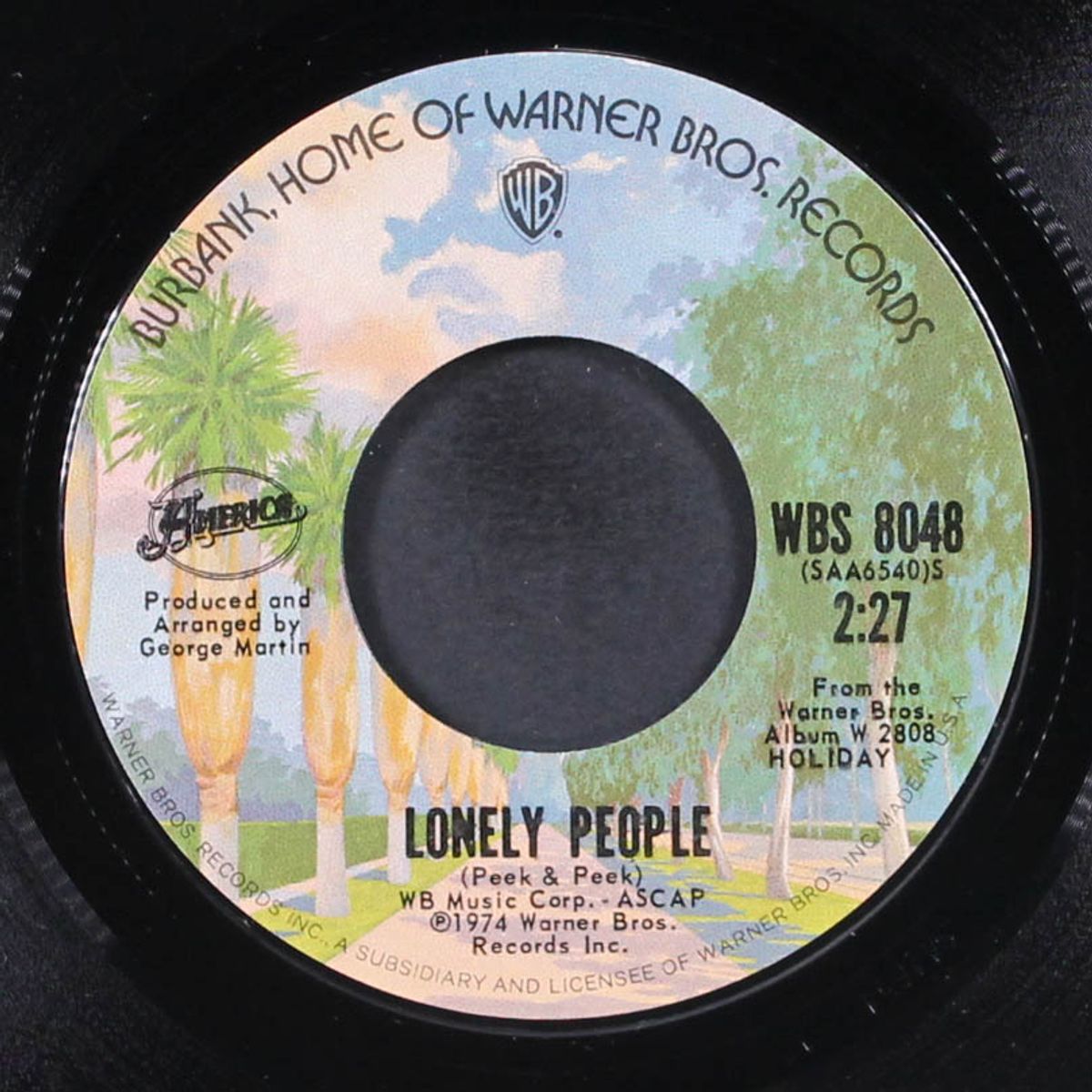 lonely people / mad dog by AMERICA