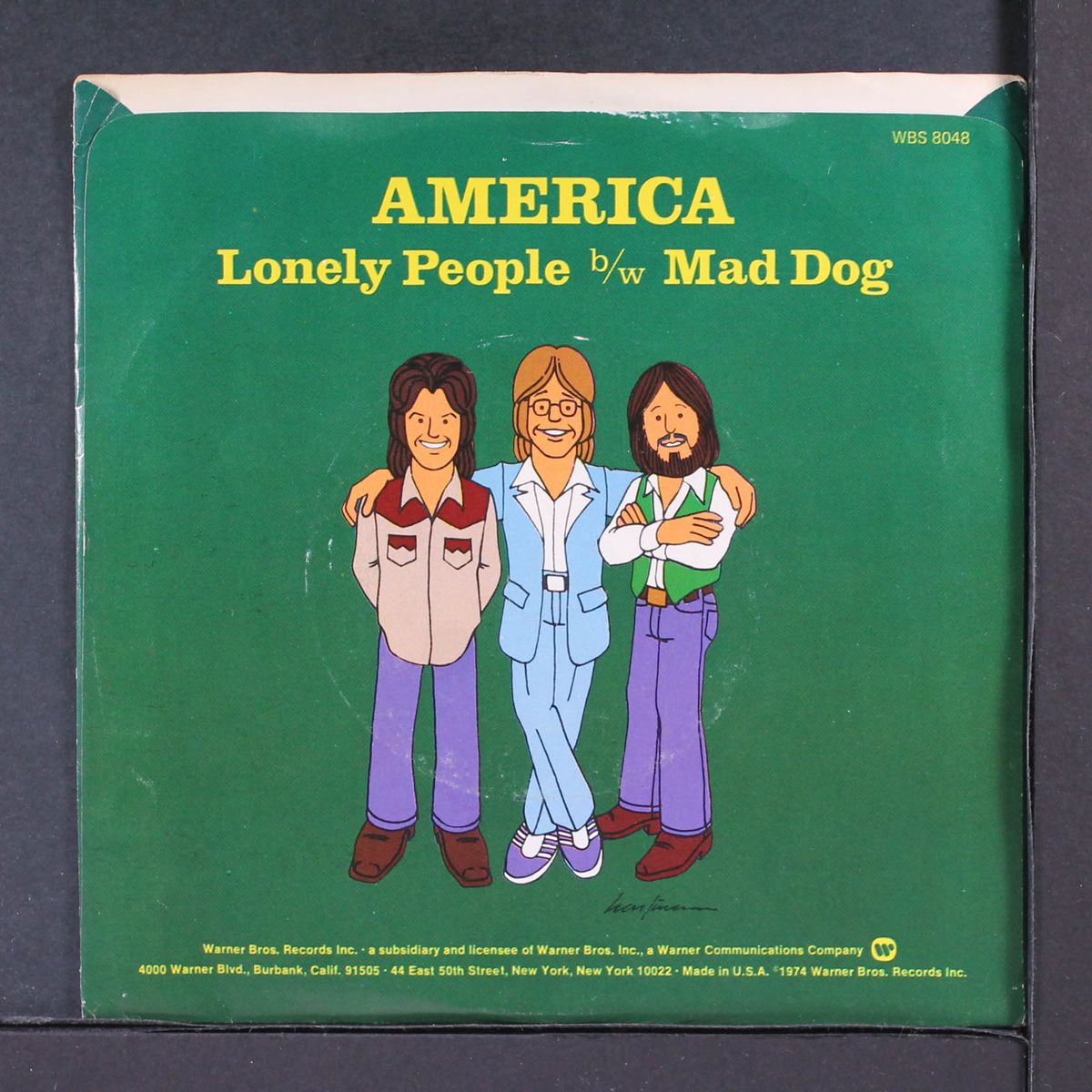 lonely people / mad dog by AMERICA