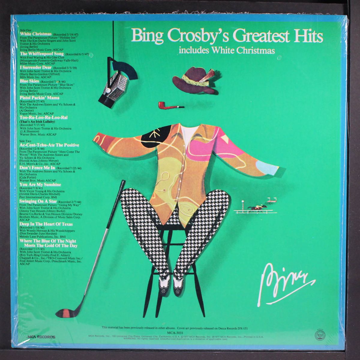 greatest hits by BING CROSBY