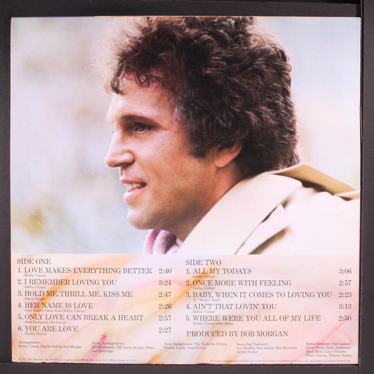the name is love by BOBBY VINTON