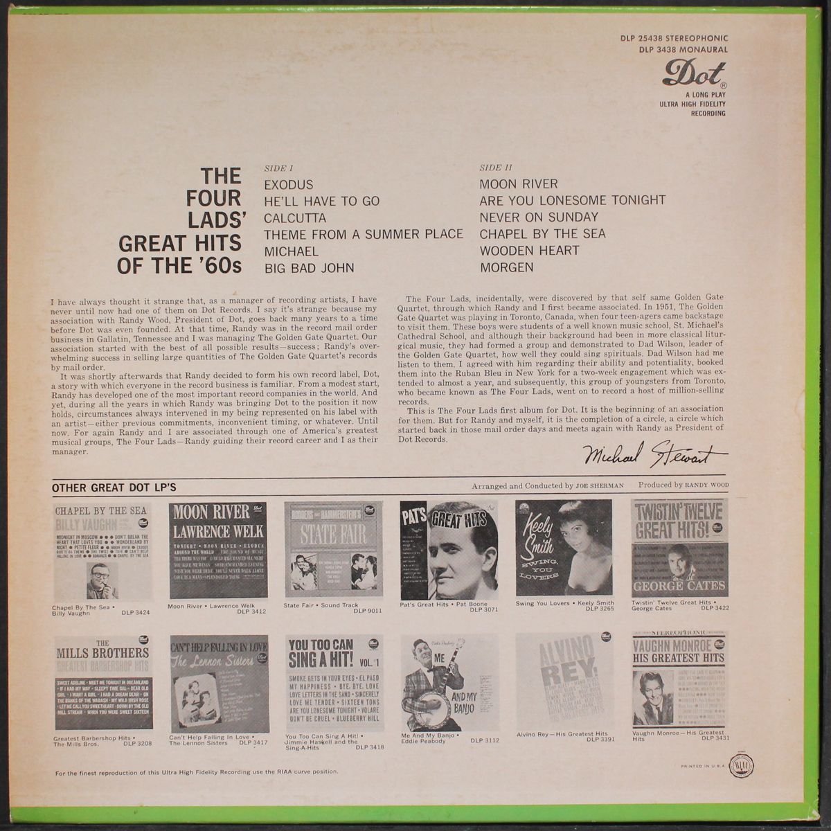 hits of the 60's by FOUR LADS
