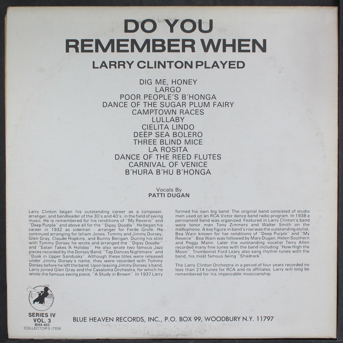do you remember when by LARRY CLINTON