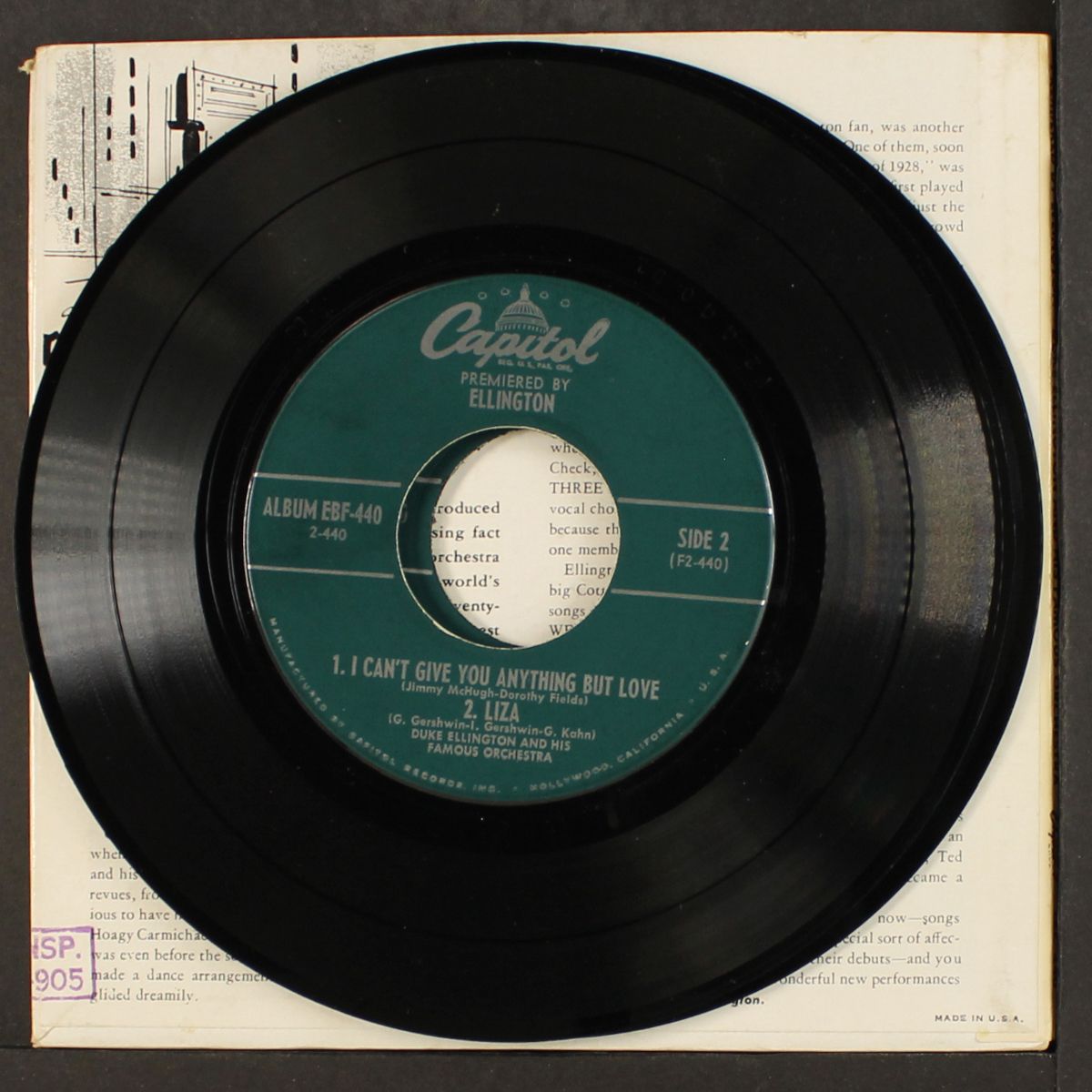 premiered by ellington by DUKE ELLINGTON