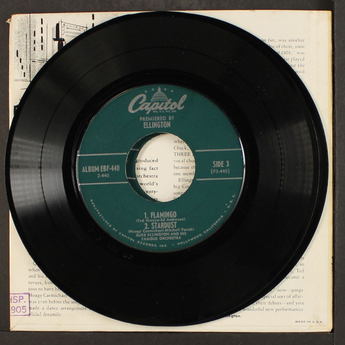 premiered by ellington by DUKE ELLINGTON