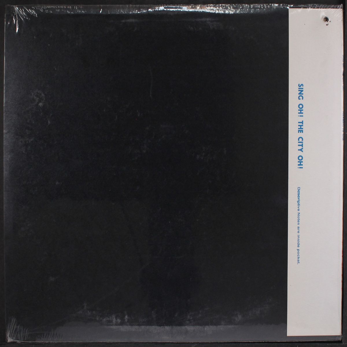 sing oh! the city oh! by VARIOUS