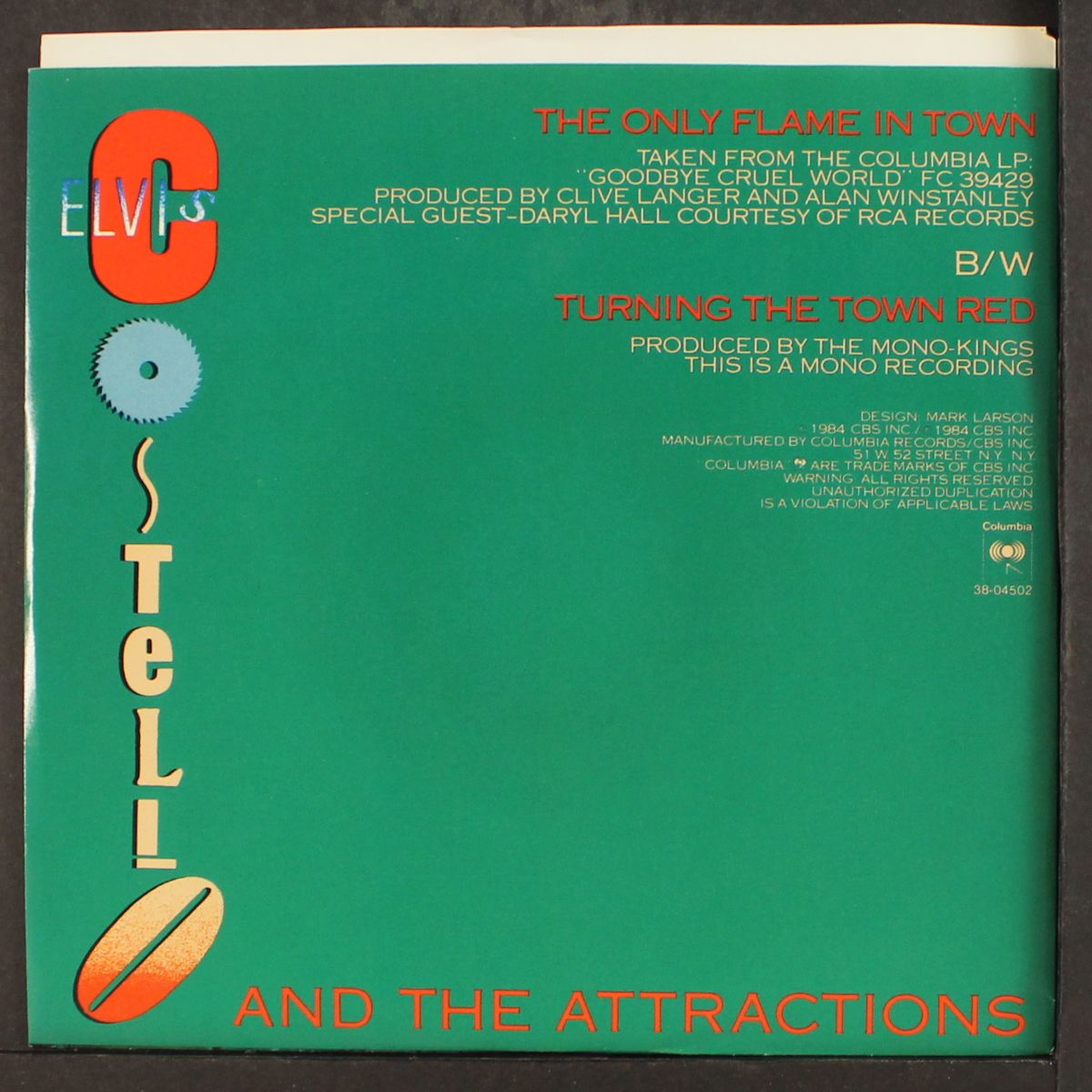 the only flame in town / turning the town red by ELVIS COSTELLO