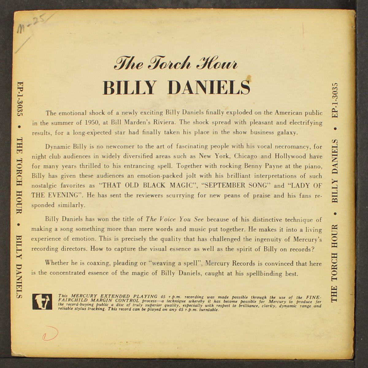 torch hour by BILLY DANIELS