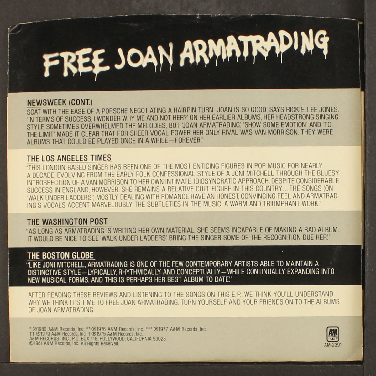 free joan armatrading by JOAN ARMATRADING