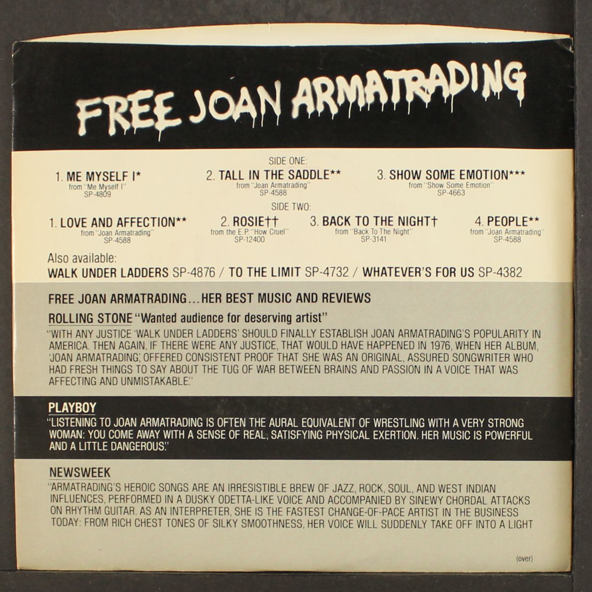 free joan armatrading by JOAN ARMATRADING