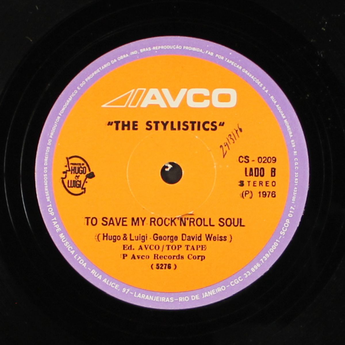 jenny / to save my rock n roll soul by STYLISTICS