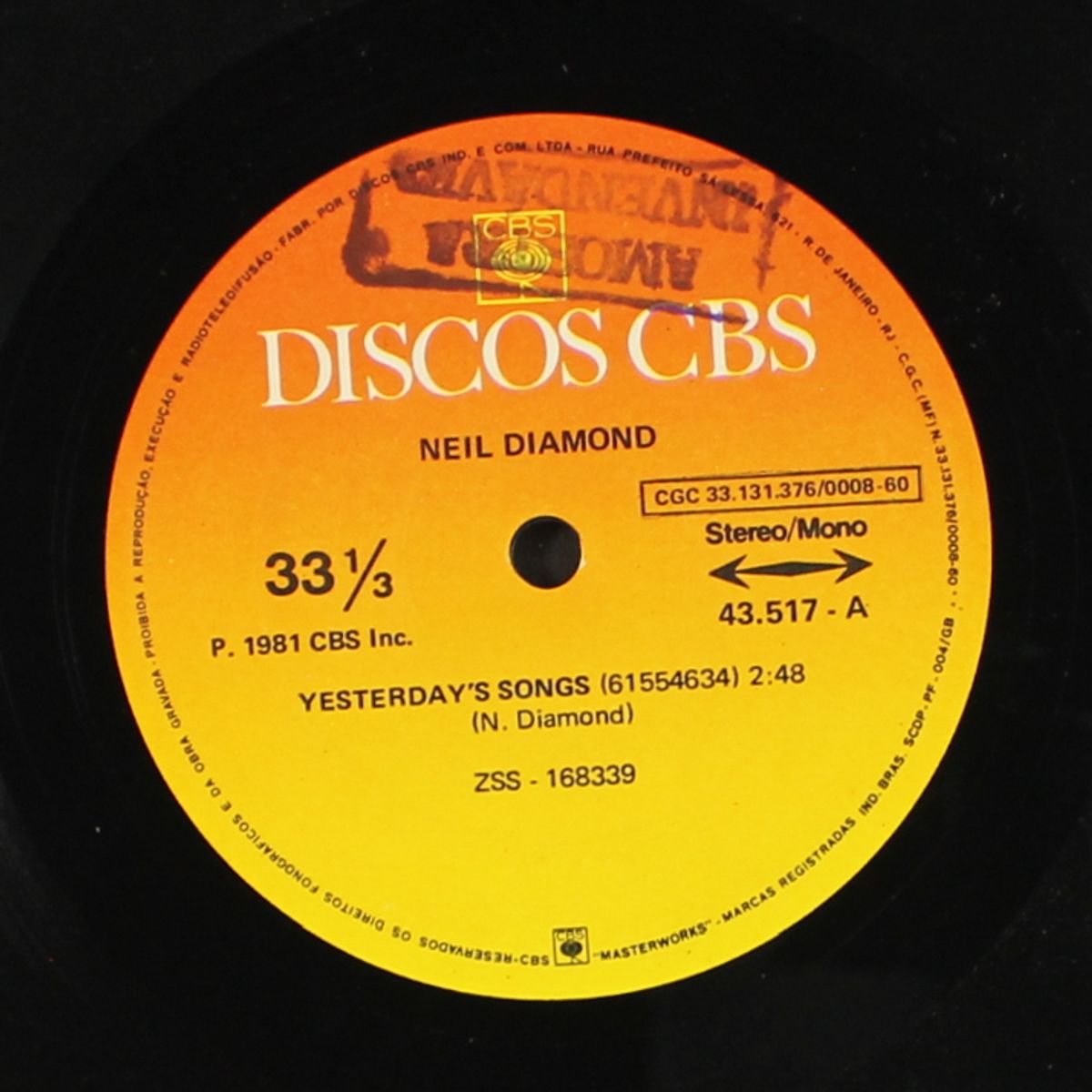 yesterday's songs / guitar heaven by NEIL DIAMOND
