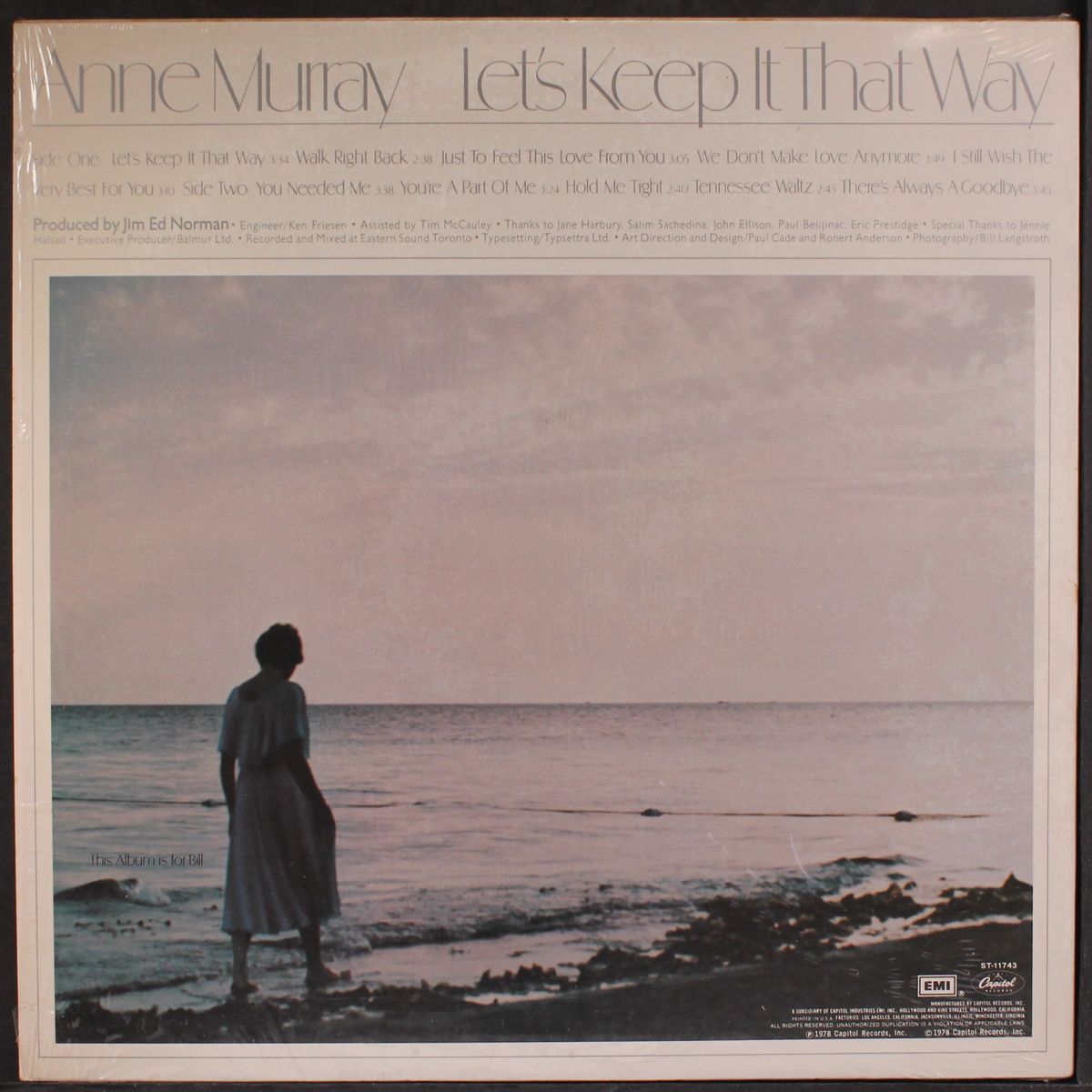 let's keep it that way by ANNE MURRAY
