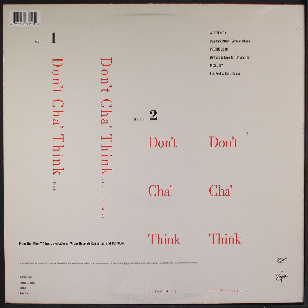 don't cha' think by AFTER 7