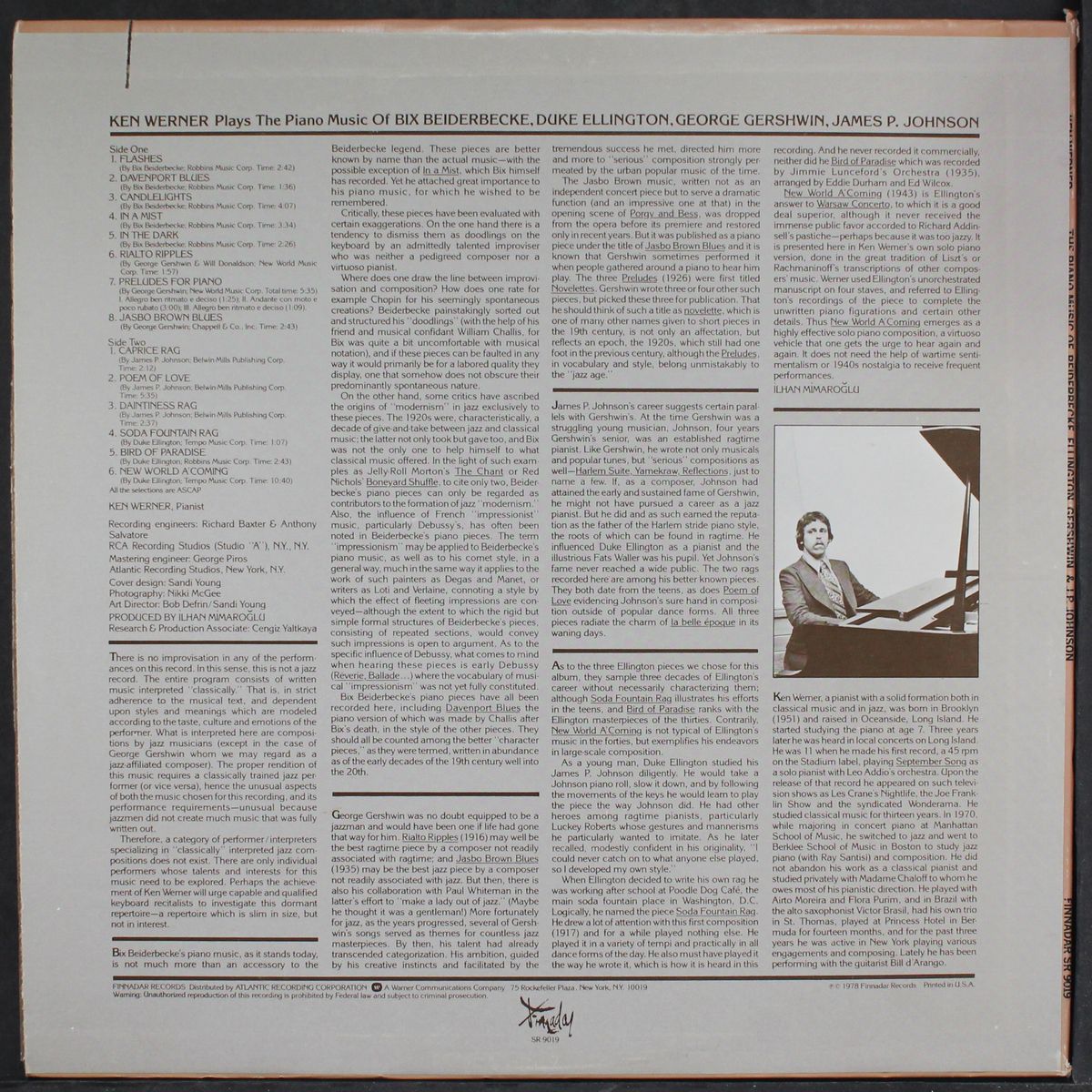 the piano music of bix, duke, etc by KEN WERNER