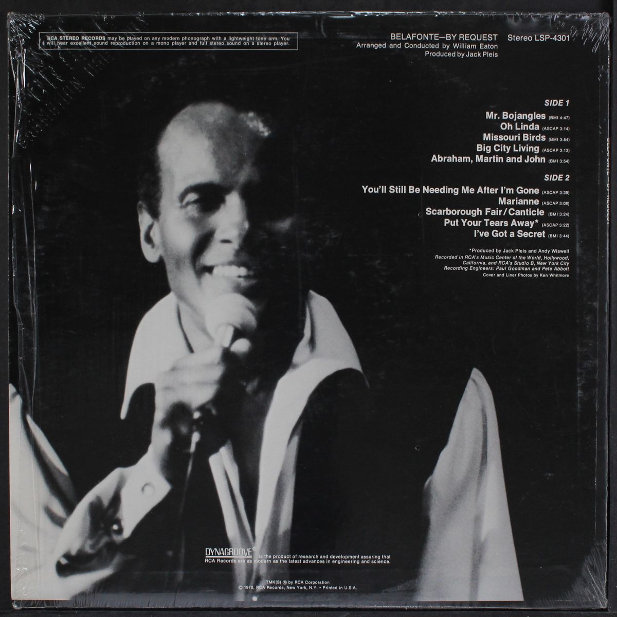 by request by HARRY BELAFONTE