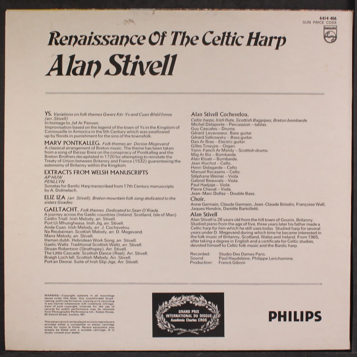 renaissance of the celtic harp by ALAN STIVELL