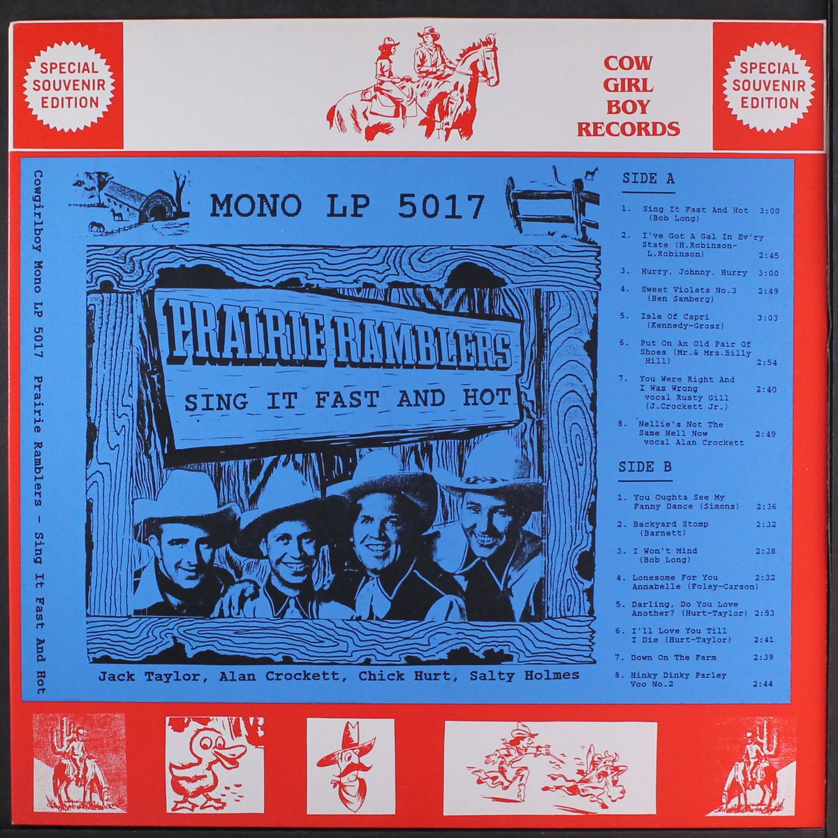 sing it fast and hot by PRAIRIE RAMBLERS