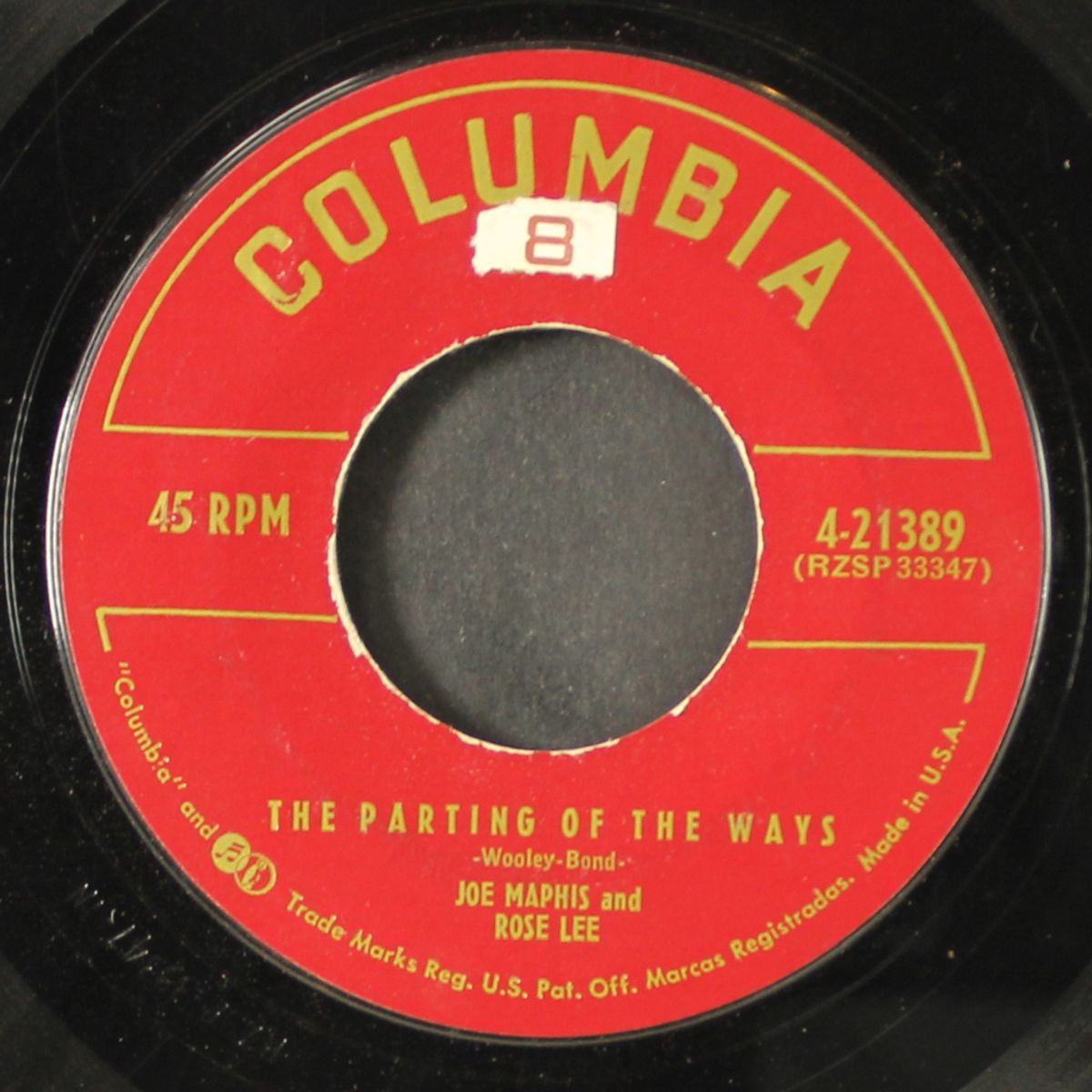 the parting of the ways / honky tonk down town by JOE MAPHIS & ROSE LEE