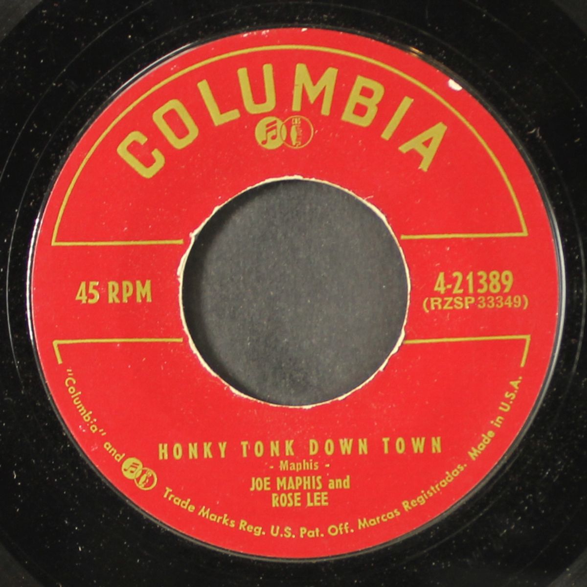the parting of the ways / honky tonk down town by JOE MAPHIS & ROSE LEE
