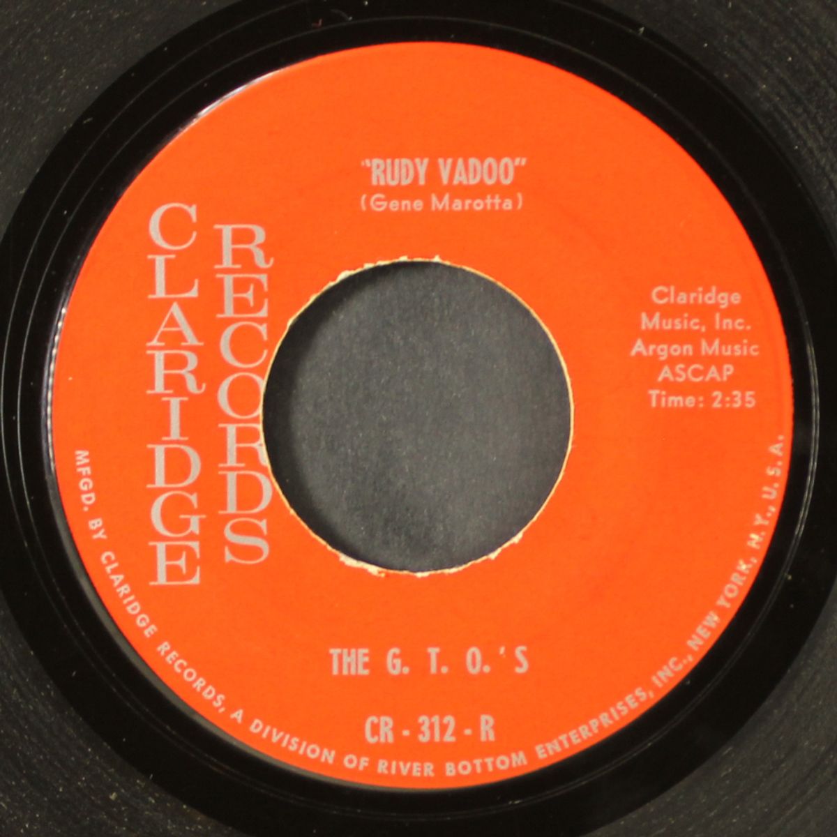 she rides with me / rudy vadoo by G.T.O.'S