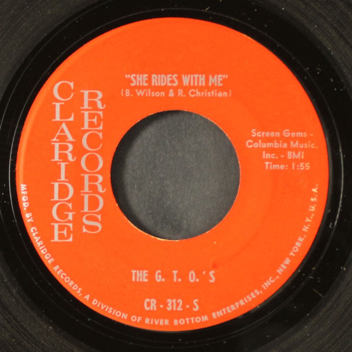 she rides with me / rudy vadoo by G.T.O.'S