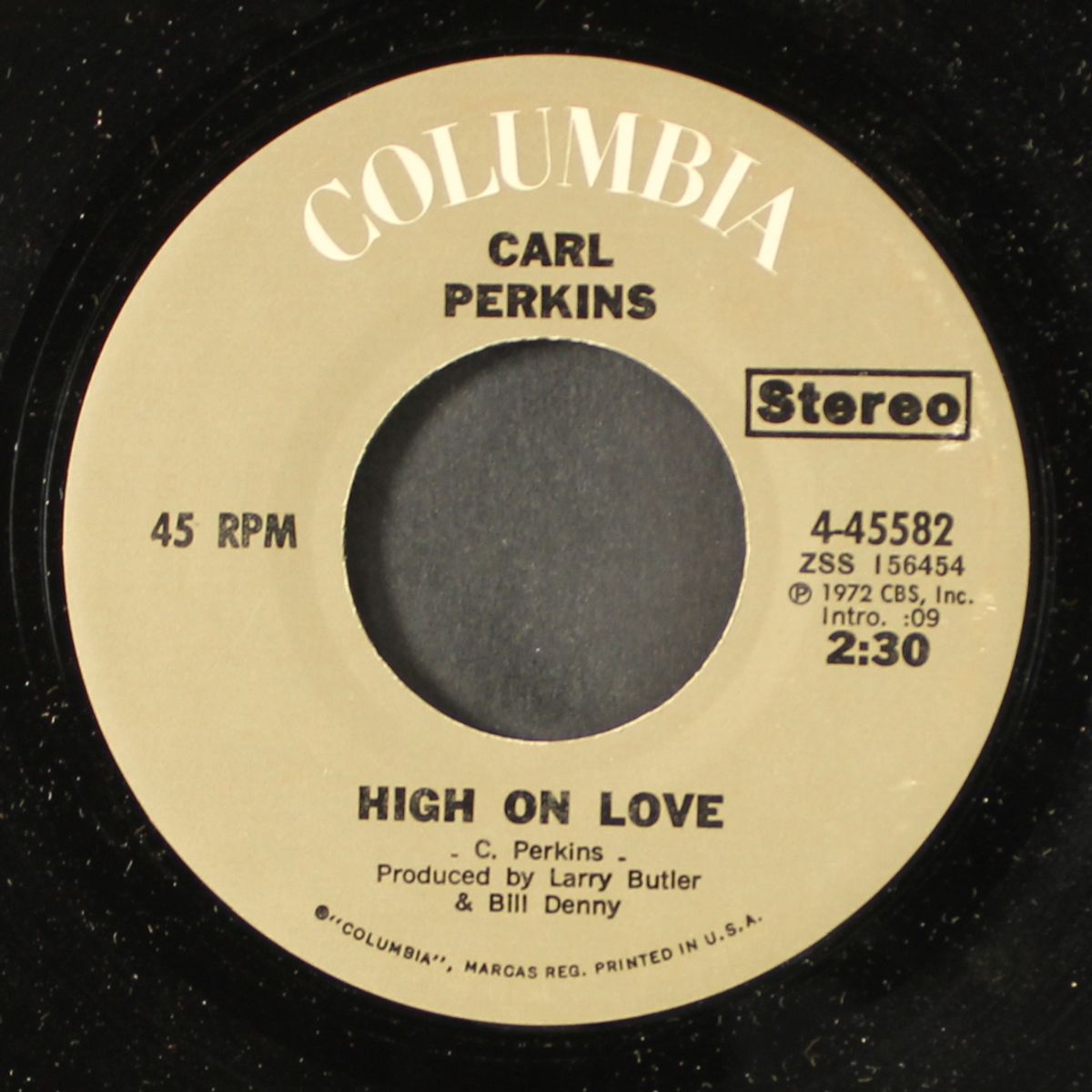 high on love / take me back to memphis by CARL PERKINS