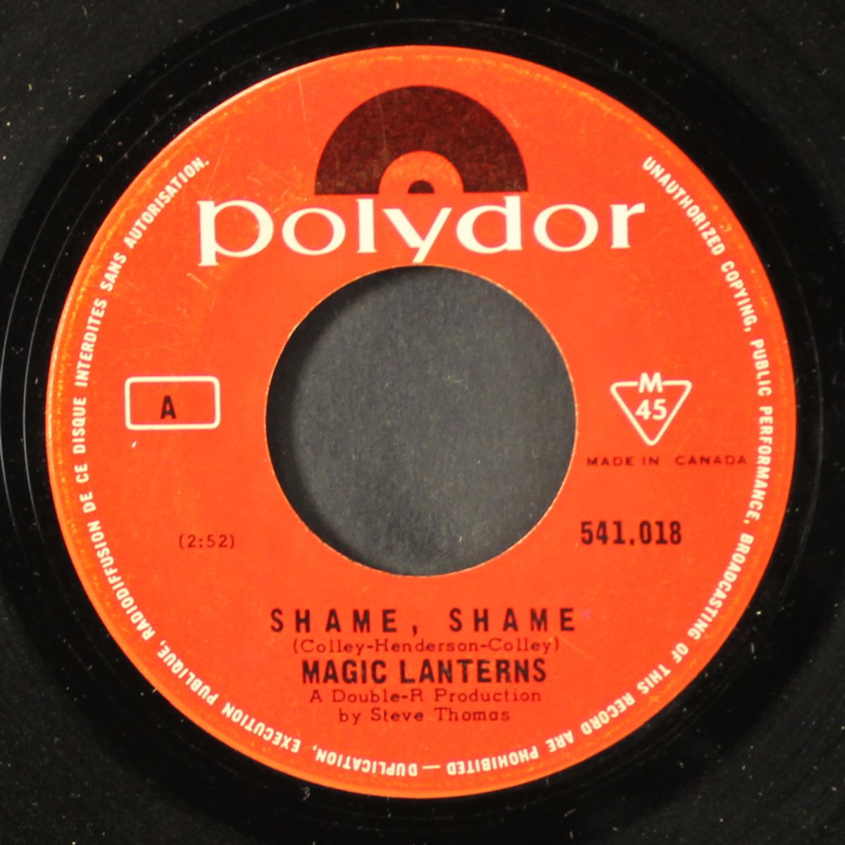 shame shame / baby i gotta go now by MAGIC LANTERNS