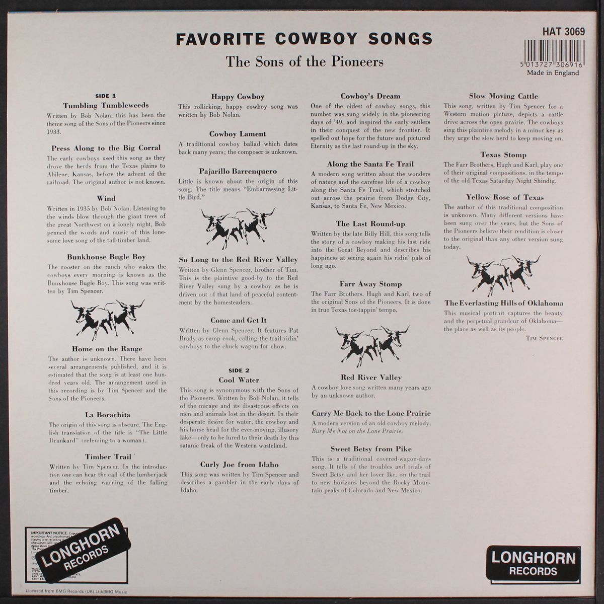 25 favorite cowboy songs by SONS OF THE PIONEERS