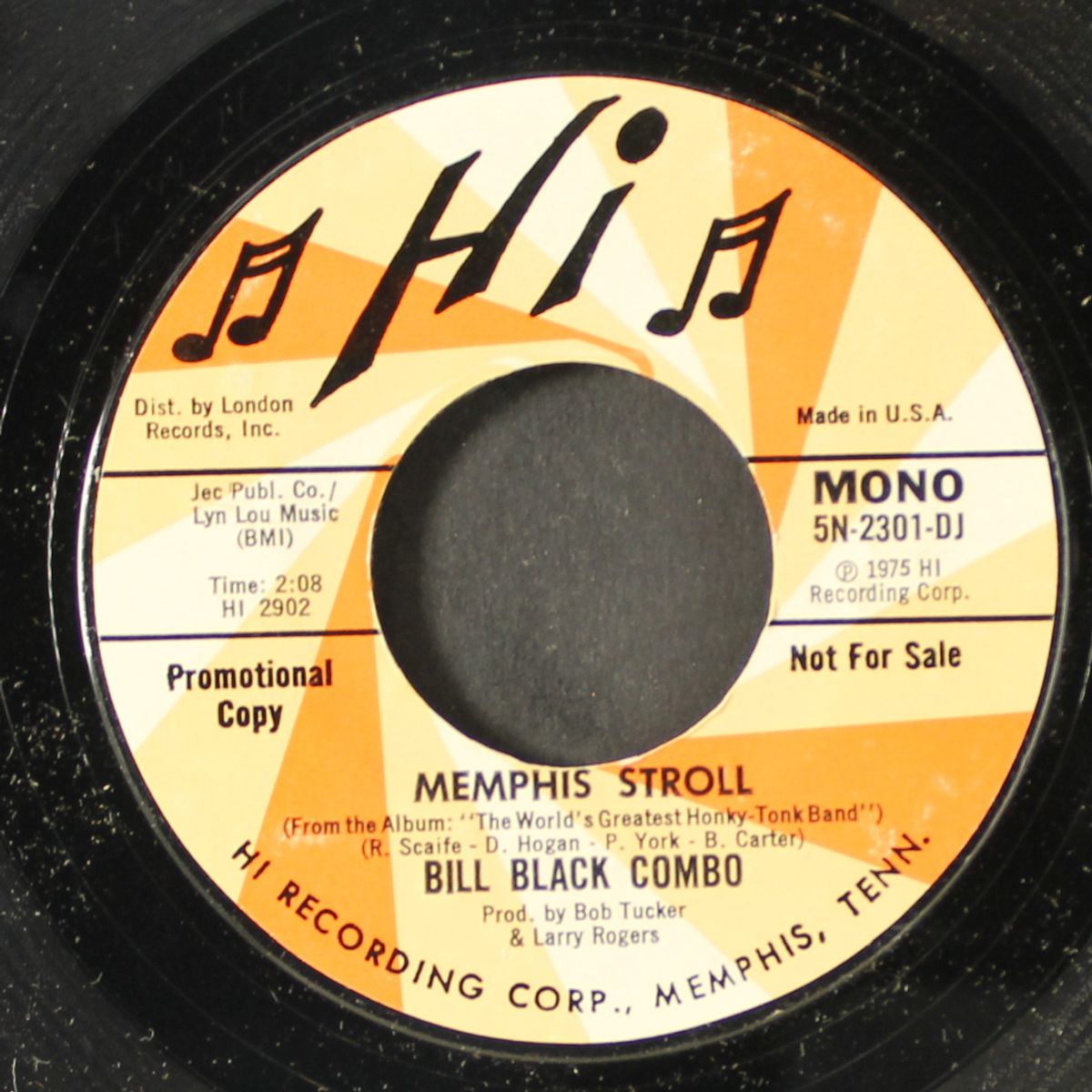 fire on the bayou / memphis stroll by BILL BLACK"S COMBO