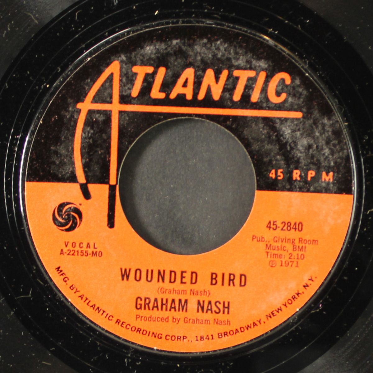 wounded bird / used to be a king by GRAHAM NASH
