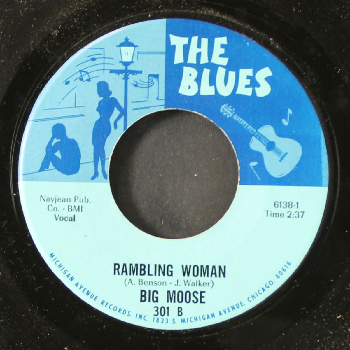 rambling woman / puppy howl blues by BIG MOOSE