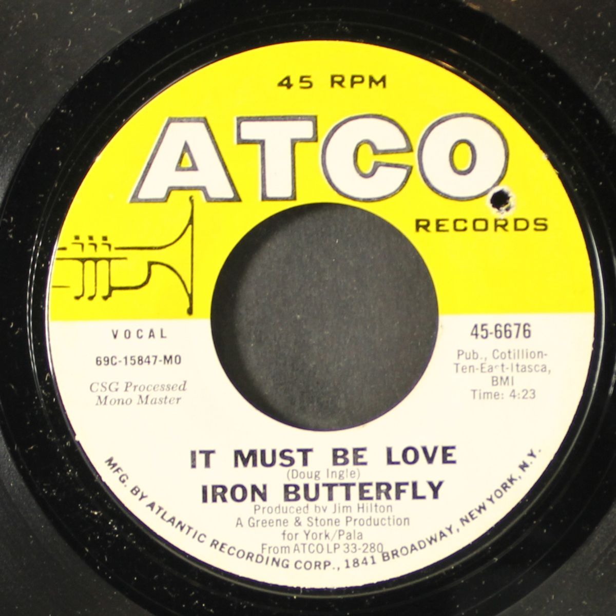 in the time of our lives / it must be love by IRON BUTTERFLY