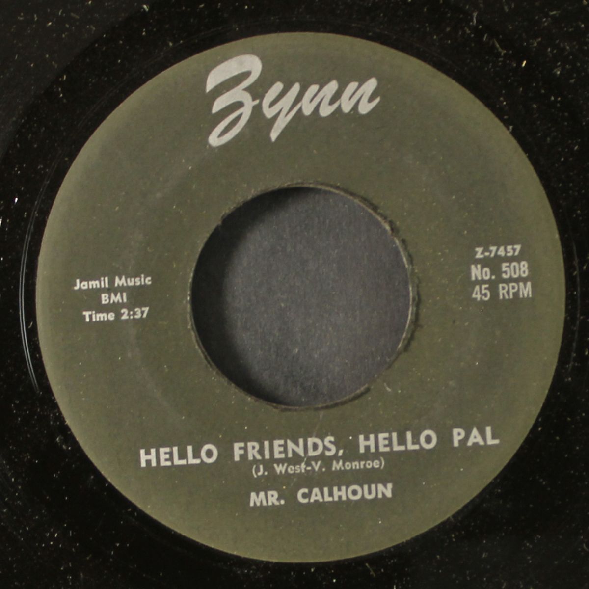 hello friends, hello pal / on the sunny side of love by MR. CALHOUN