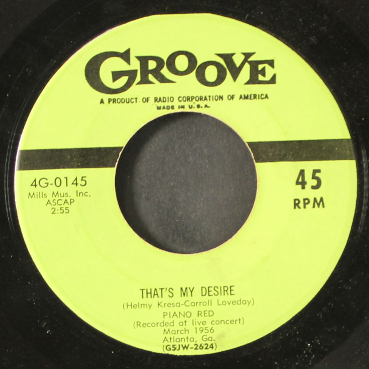 i'm nobody's fool / that's my desire by PIANO RED