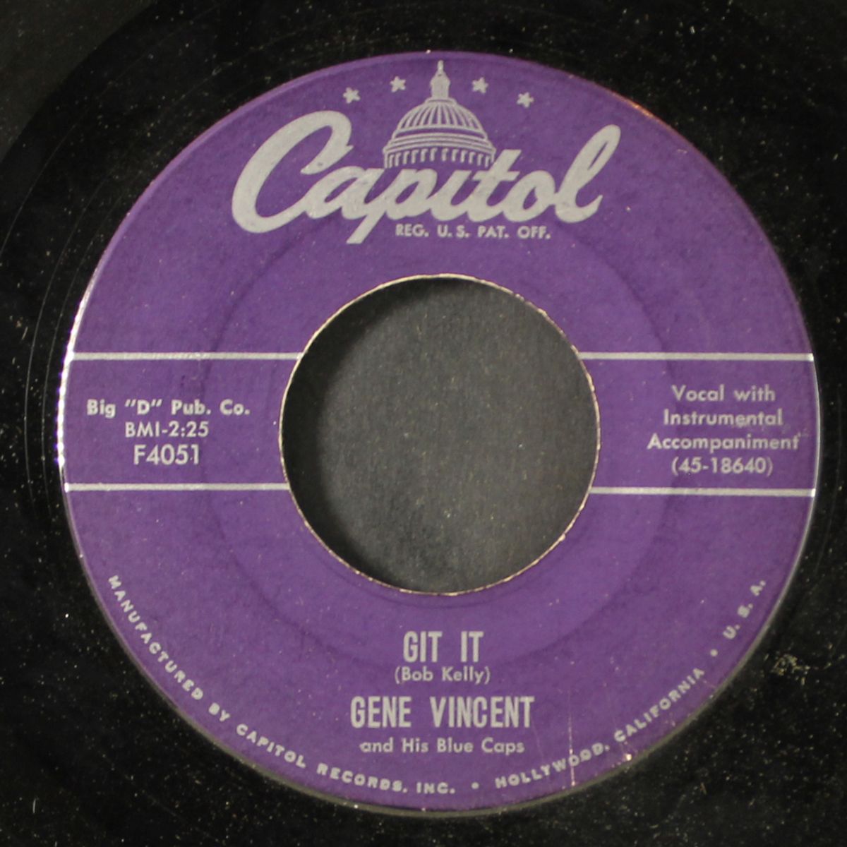 git it / little lover by GENE VINCENT