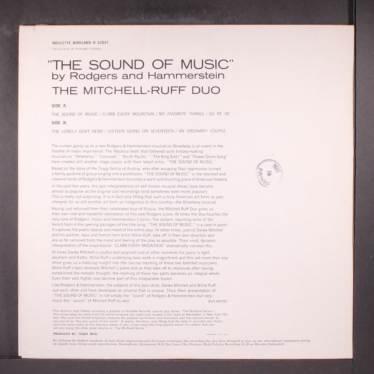the sound of music by MITCHELL-RUFF DUO